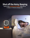 ADUST Camping Fan Battery Operated Powered Fan with LED Lantern Light 20000mAh Rechargeable Portable Fan, Oscillating Fan with 360ยฐ Rotation Hanging Hook for Tents, Cordless USB Desk Fan(Orange)