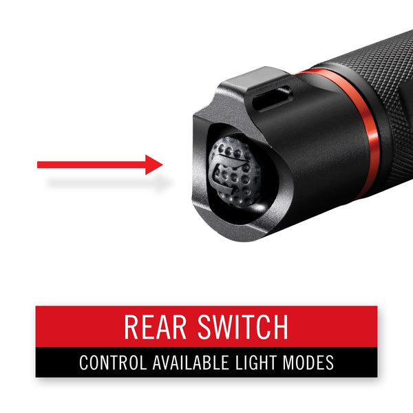 Coast G32 465 Lumen Flashlight with Pure Beam, Twist Focus and Bulls-Eye Spot Beam, Black