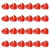 24 PCS Red Floating Candles, Unscented Dripless Wax Discs Heart Shape Floating Candles Mini Candle Floating Discs for Centerpieces, Cylinder Vases, Weddings, Party, Home Decor