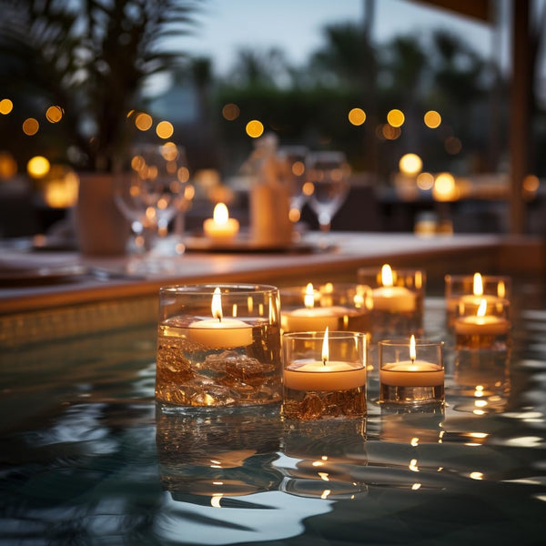 3 inch White Floating Candles, 48 Packs Unscented Floating Candles for Centerpieces-10 Hours Burn Time-3â Floating Tealight Candles for Cylinder Vases, Pool, Wedding, Party, Valentine's Day
