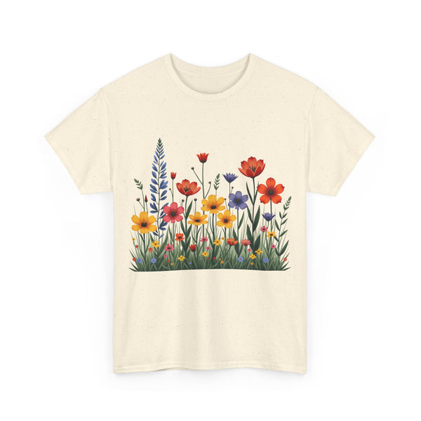 Wildflowers, Graphic T-Shirts for Women, Floral Shirt, Womens Short Sleeve, Ladies Graphic Tees #5117TTS