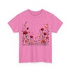 Wildflowers and Red Roses, Graphic T-Shirts for Women, Floral Shirt, Womens Short Sleeve, Ladies Graphic Tees #5033TTS