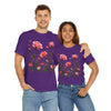 Wildflowers and Pink Roses, Graphic T-Shirts for Women, Floral Shirt, Womens Short Sleeve, Ladies Graphic Tees #5022TTS