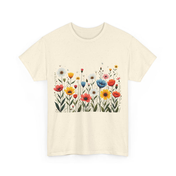 Wildflowers, Graphic T-Shirts for Women, Floral Shirt, Womens Short Sleeve, Ladies Graphic Tees #5114TTS