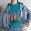 Wildflowers, Graphic T-Shirts for Women, Floral Shirt, Womens Short Sleeve, Ladies Graphic Tees #5119TTS