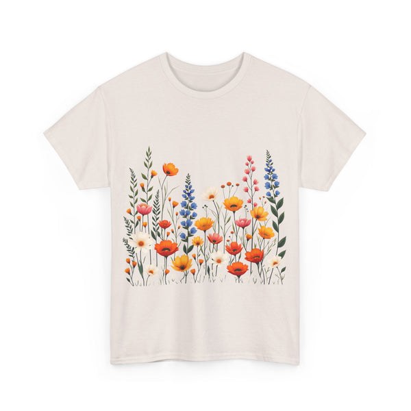 Wildflowers, Graphic T-Shirts for Women, Floral Shirt, Womens Short Sleeve, Ladies Graphic Tees #5110TTS