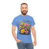 Wildflowers and Pink & Yellow Roses, Graphic T-Shirts for Women, Floral Shirt, Womens Short Sleeve, Ladies Graphic Tees #5150TTS