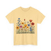 Wildflowers, Graphic T-Shirts for Women, Floral Shirt, Womens Short Sleeve, Ladies Graphic Tees #5116TTS