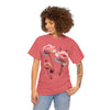 Wildflowers and Pink Roses, Graphic T-Shirts for Women, Floral Shirt, Womens Short Sleeve, Ladies Graphic Tees #5019TTS