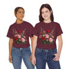 Wildflowers and Red & Pink Roses, Graphic T-Shirts for Women, Floral Shirt, Womens Short Sleeve, Ladies Graphic Tees #5132TTS