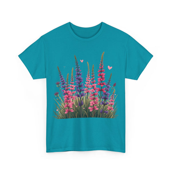 Wildflowers, Graphic T-Shirts for Women, Floral Shirt, Womens Short Sleeve, Ladies Graphic Tees #5119TTS