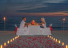 Esup Rechargeable Candles Flameless Flickering Candles Tealights 12pcs/Set with White Base, Decoration Parties, Weddings, Bar, Family, Dinner Outdoor Picnic (No Remote Control)