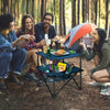 ZXFODX Folding Camping Table,Beach Tables for Sand Foldable,Camp Table,Comes with 4 Cup Holders and Storage Bags,Quick Unfolding and Folding,Suitable for Camping