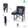 ALPHA CAMP Director Chair with Side Table Heavy Duty Portable Chair with Cup Holder Cooler Bag Steel Outdoor Folding Chair for Adults Oversized Lawn Chair for Camping, Picnic,Capacity-350 lbs