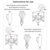 ZXFODX Folding Camping Table,Beach Tables for Sand Foldable,Camp Table,Comes with 4 Cup Holders and Storage Bags,Quick Unfolding and Folding,Suitable for Camping