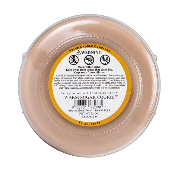 Tyler Candles - Warm Sugar Cookie Scented Candle - 22 Ounce 2 Wick Candle
