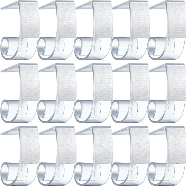 Boao 50 Packs Table Skirt Clips Plastic Tablecloth Clips Table Skirt Clips Table Cover Clips for Outdoor Party Dining Home 1 3/5 to 1 4/5 Inches Table Edge