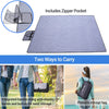 Sportneer Waterproof Outdoor Blankets, Camping Blanket 75" x 55" Warm Fleece Windproof Foldable Stadium Blanket for Beach Camping Hiking Park Patio Picnic Car Use