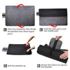 Tirrinia Outdoors Waterproof Blanket, Sherpa Fleece Stadium Windproof Throw Mat for Camping, Picnic, Traveling, Boat, Football - Machine Washable, Black