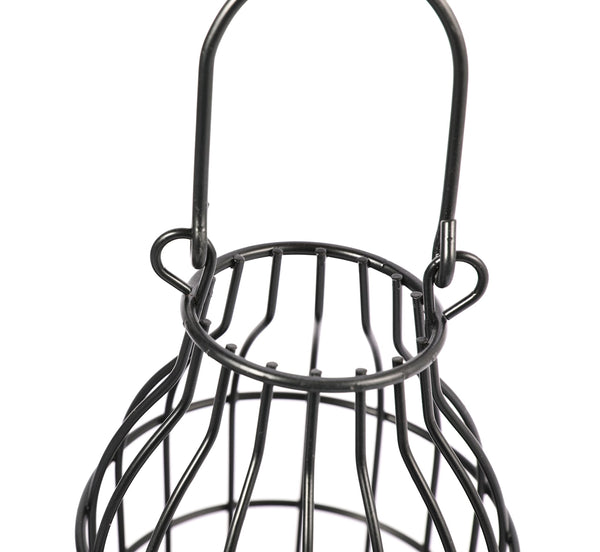Wire Metal Cloche Set of 2, Decorative Candle Holder Cage Lanterns for Table and Farmhouse Decor