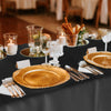 Shimeyao 48 Pcs Disposable Plastic Tablecloth Bulk 54 x 108 Inch Rectangle Tablecover for Wedding Birthday Picnic Engagement Graduation Party Rectangular Plastic Tablecloth for Indoor(Black)