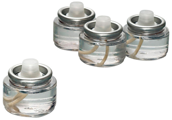Bulk Tealight Fuel Cells Liquid Paraffin Oil Candles - Disposable - 8 Hour Burn (180 Pack) Made in USA