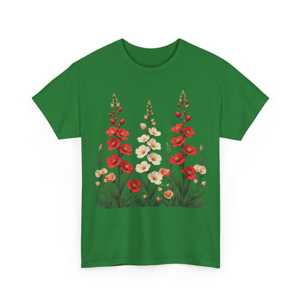 Wildflowers, Graphic T-Shirts for Women, Floral Shirt, Womens Short Sleeve, Ladies Graphic Tees #5123TTS