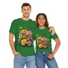 Wildflowers and Pink & Yellow Roses, Graphic T-Shirts for Women, Floral Shirt, Womens Short Sleeve, Ladies Graphic Tees #5150TTS