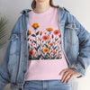 Wildflowers and Yellow Roses, Graphic T-Shirts for Women, Floral Shirt, Womens Short Sleeve, Ladies Graphic Tees #5026TTS
