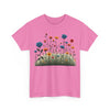 Wildflowers and Blue Roses, Graphic T-Shirts for Women, Floral Shirt, Womens Short Sleeve, Ladies Graphic Tees #5050TTS