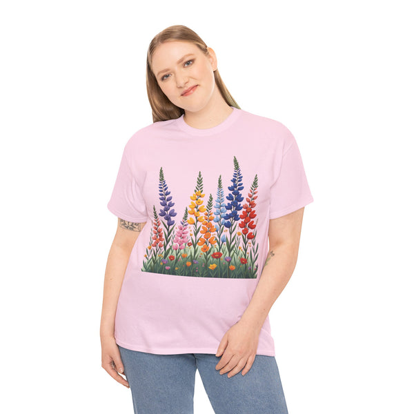 Wildflowers, Graphic T-Shirts for Women, Floral Shirt, Womens Short Sleeve, Ladies Graphic Tees #5120TTS