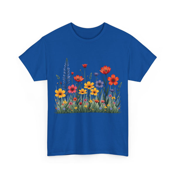 Wildflowers, Graphic T-Shirts for Women, Floral Shirt, Womens Short Sleeve, Ladies Graphic Tees #5117TTS