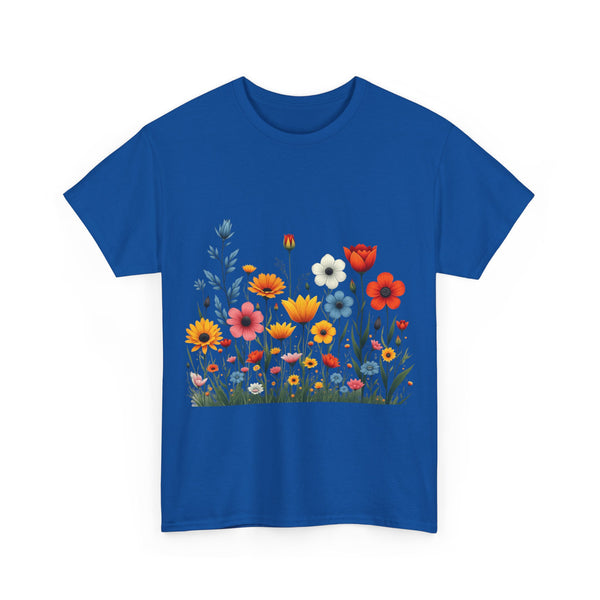 Wildflowers, Graphic T-Shirts for Women, Floral Shirt, Womens Short Sleeve, Ladies Graphic Tees #5115TTS