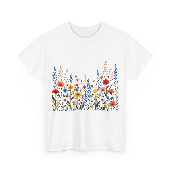 Wildflowers, Graphic T-Shirts for Women, Floral Shirt, Womens Short Sleeve, Ladies Graphic Tees #5107TTS
