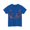 Wildflowers and Red Roses, Graphic T-Shirts for Women, Floral Shirt, Womens Short Sleeve, Ladies Graphic Tees #5033TTS