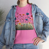 Wildflowers and Blue Roses, Graphic T-Shirts for Women, Floral Shirt, Womens Short Sleeve, Ladies Graphic Tees #5050TTS
