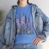 Wildflowers, Graphic T-Shirts for Women, Floral Shirt, Womens Short Sleeve, Ladies Graphic Tees #5124TTS