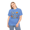 Wildflowers and Yellow Roses, Graphic T-Shirts for Women, Floral Shirt, Womens Short Sleeve, Ladies Graphic Tees #5011TTS