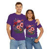 Wildflowers and Pink & Red Roses, Graphic T-Shirts for Women, Floral Shirt, Womens Short Sleeve, Ladies Graphic Tees #5133TTS