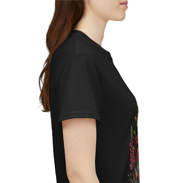 Wildflowers, Graphic T-Shirts for Women, Floral Shirt, Womens Short Sleeve, Ladies Graphic Tees #5122TTS