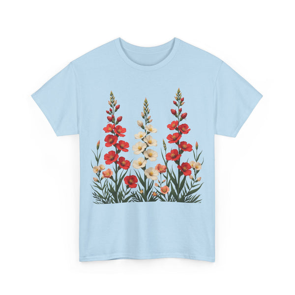 Wildflowers, Graphic T-Shirts for Women, Floral Shirt, Womens Short Sleeve, Ladies Graphic Tees #5123TTS
