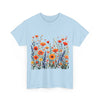Wildflowers, Graphic T-Shirts for Women, Floral Shirt, Womens Short Sleeve, Ladies Graphic Tees #5105TTS
