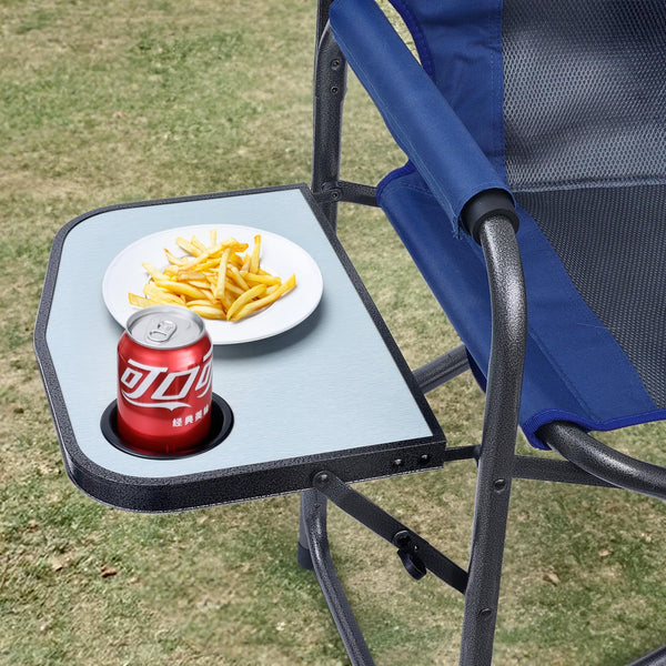 Yestomo Directors Chair, Camping Chairs for Adults, Heavy Duty Camping Chairs with Side Table, Lawn Chairs with Side Pockets Carry Straps