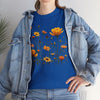 Wildflowers and Yellow Roses, Graphic T-Shirts for Women, Floral Shirt, Womens Short Sleeve, Ladies Graphic Tees #5011TTS
