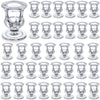 Foaincore 36 Pcs Taper Candle Holders Bulk 2.5 Inch Candlestick Holder Candle Holder Small Candlestick Holder Thicker Glass Candle Sticks Set for Wedding Christmas Party Table Centerpiece(Clear)