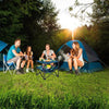ZXFODX Folding Camping Table,Beach Tables for Sand Foldable,Camp Table,Comes with 4 Cup Holders and Storage Bags,Quick Unfolding and Folding,Suitable for Camping