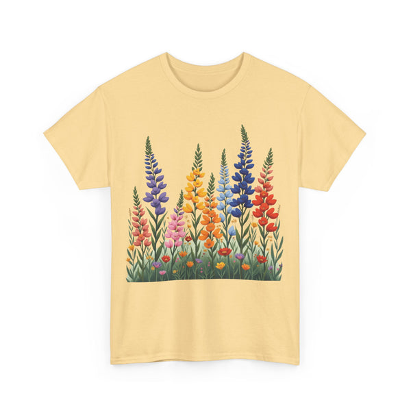 Wildflowers, Graphic T-Shirts for Women, Floral Shirt, Womens Short Sleeve, Ladies Graphic Tees #5120TTS