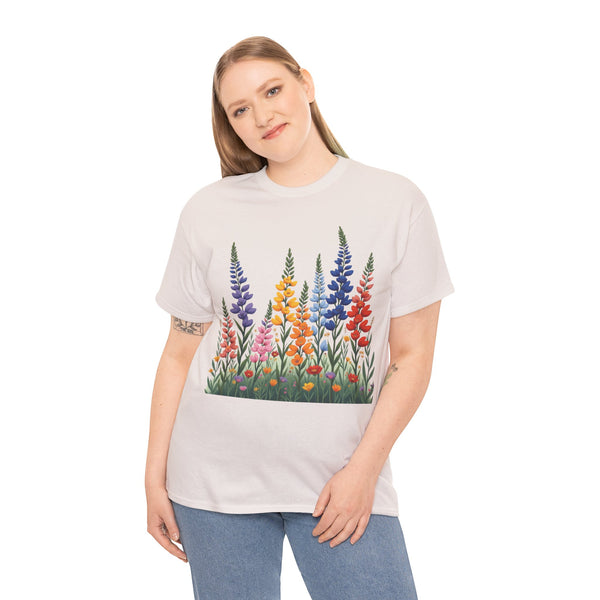 Wildflowers, Graphic T-Shirts for Women, Floral Shirt, Womens Short Sleeve, Ladies Graphic Tees #5120TTS