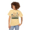 Wildflowers and Blue Roses, Graphic T-Shirts for Women, Floral Shirt, Womens Short Sleeve, Ladies Graphic Tees #5050TTS