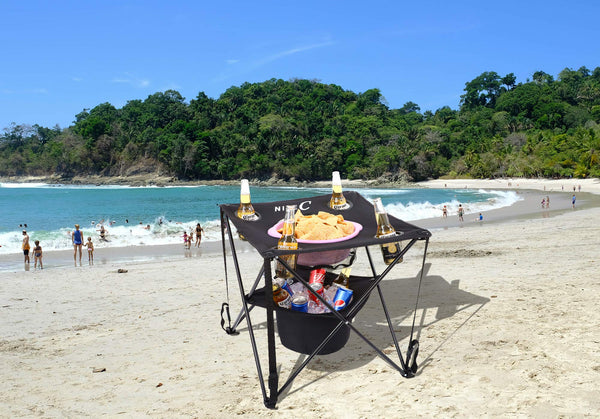 Nice C Camping Table with Cooler, Tailgating Table, Beach Table, Cooler with Table, Portable Table, Ultralight Compact with Carry Bag for Outdoor, Picnic